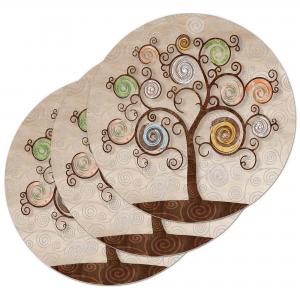 Sottotutto decorato con stampa a colori in Legno ROTONDO Sotto bicchiere, piatto, pentola con varie dimensioni - diam. 32 cm LEAVES MIX del brand Lupia, categoria: Tavola e cucina > Accessori per la Tavola > Sottopentole, Sottopiatti e Sottobicchieri.