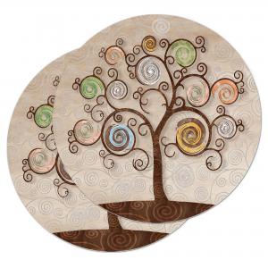 Sottotutto decorato con stampa a colori in Legno ROTONDO Sotto bicchiere, piatto, pentola con varie dimensioni - diam. 32 cm LEAVES MIX del brand Lupia, categoria: Tavola e cucina > Accessori per la Tavola > Sottopentole, Sottopiatti e Sottobicchieri.