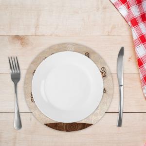 Sottotutto decorato con stampa a colori in Legno ROTONDO Sotto bicchiere, piatto, pentola con varie dimensioni - diam. 32 cm LEAVES MIX del brand Lupia, categoria: Tavola e cucina > Accessori per la Tavola > Sottopentole, Sottopiatti e Sottobicchieri.