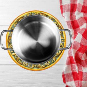 Sottotutto decorato con stampa a colori in Legno ROTONDO Sotto bicchiere, piatto, pentola con varie dimensioni - diam. 32 cm LEAVES MIX del brand Lupia, categoria: Tavola e cucina > Accessori per la Tavola > Sottopentole, Sottopiatti e Sottobicchieri.