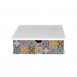 Contenitore Porta Capsule e Cialde caffÃ¨ Cassetto ORGANIZER White TILES 33x33 cm in legno del brand Lupia, categoria: Tavola e cucina > Portapane, Contenitori e Organizer > Organizer.