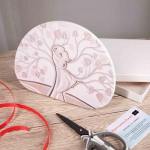 Bomboniera con Scatola bianca Quadretto in legno MEMORY ALBERO ABBRACCIO MIX 15x21 cm, idea regalo per Matrimonio Cresima Comunione Battesimo Anniversario Compleanno del brand Lupia, categoria: Idee regalo e bomboniere > Bomboniere > Bomboniere Quadretti.