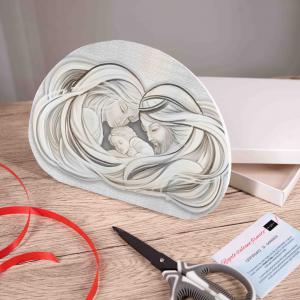 Bomboniera con Scatola bianca Quadro in legno MEMORY SACRA FAMIGLIA 1 29x42 cm, idea regalo per Matrimonio Cresima Comunione Battesimo Anniversario Compleanno del brand Lupia, categoria: Idee regalo e bomboniere > Bomboniere > Bomboniere Quadretti.