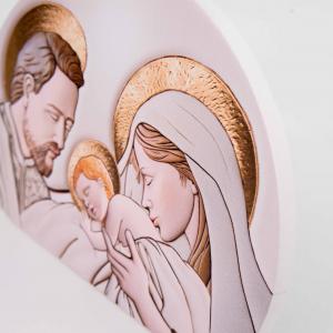 Bomboniera con Scatola bianca Quadro in legno MEMORY Sacra Famiglia THE KISS CERAMIC 29x42 cm, idea regalo per Matrimonio Cresima Comunione Battesimo Anniversario Compleanno del brand Lupia, categoria: Idee regalo e bomboniere > Bomboniere > Bomboniere Quadretti.