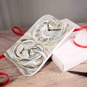 Bomboniera con Scatola bianca OROLOGIO GEA da parete o tavolo in legno stampato SACRA FAMIGLIA 1 15x21 cm idea regalo per Matrimonio Cresima Comunione Battesimo Anniversario Compleanno del brand Lupia, categoria: Idee regalo e bomboniere > Bomboniere > Bomboniere Orologi.