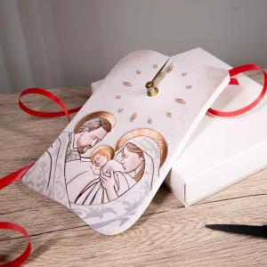 Bomboniera con Scatola bianca OROLOGIO GEA da parete o tavolo in legno stampato THE KISS SHABBY 15x21 cm idea regalo per Matrimonio Cresima Comunione Battesimo Anniversario Compleanno del brand Lupia, categoria: Idee regalo e bomboniere > Bomboniere > Bomboniere Orologi.