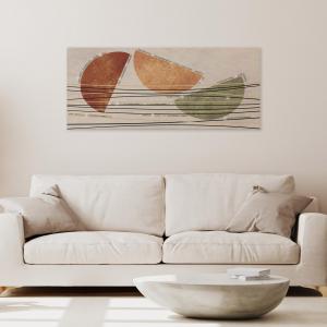 Lupia - Quadro Moderno BRILLANT con Glitter SEA ELEMENTS | Stampa su Tela Poliestere | Decorazione Artigianale Italiana, Arte da Parete per Soggiorno e Ufficio | 65x149 cm, telaio Legno del brand Lupia, categoria: Arredo e decorazioni > Quadri e Tele > Quadri con Glitter.
