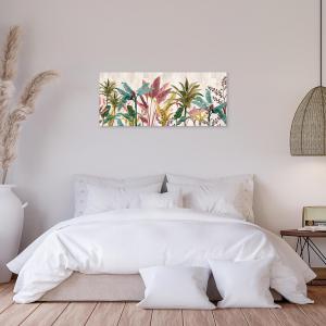 Quadro moderno Stampa su Tela CANVAS WORLD 65x149 cm BANANA LEAVES BEIGE, foglie banano colorato, per soggiorno, capezzale camera da letto, ufficio del brand Lupia, categoria: Arredo e decorazioni > Quadri e Tele > Quadri su tela.