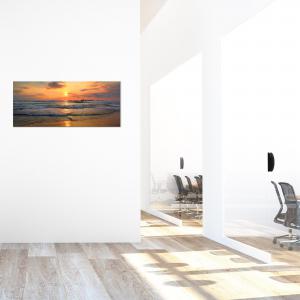 Quadro moderno Stampa su Tela CANVAS WORLD 65x149 cm BEACH SUNSET Tramonto, per soggiorno, capezzale camera da letto, ufficio del brand Lupia, categoria: Arredo e decorazioni > Quadri e Tele > Quadri su tela.