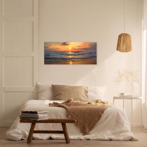 Quadro moderno Stampa su Tela CANVAS WORLD 65x149 cm BEACH SUNSET Tramonto, per soggiorno, capezzale camera da letto, ufficio del brand Lupia, categoria: Arredo e decorazioni > Quadri e Tele > Quadri su tela.