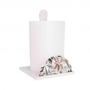 Lupia - Set 3 Pezzi Cucina in Legno White LEAVES MIX: Porta Tovaglioli, Porta Bicchieri, Porta Rotolo, Decorazione Elegante, Adatto a Stili Moderni e Classici, stile foglie grigie Legno bianco del brand Lupia, categoria: Tavola e cucina > Portabicchieri, Portatovaglioli e Portarotoli > Set Portarotolo, Portatovaglioli e Portabicchieri.