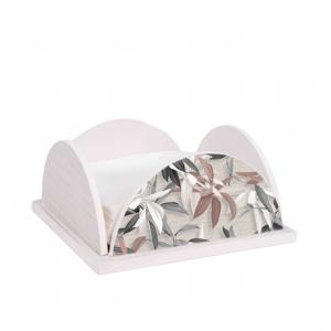 Lupia - Set 3 Pezzi Cucina in Legno White LEAVES MIX: Porta Tovaglioli, Porta Bicchieri, Porta Rotolo, Decorazione Elegante, Adatto a Stili Moderni e Classici, stile foglie grigie Legno bianco del brand Lupia, categoria: Tavola e cucina > Portabicchieri, Portatovaglioli e Portarotoli > Set Portarotolo, Portatovaglioli e Portabicchieri.