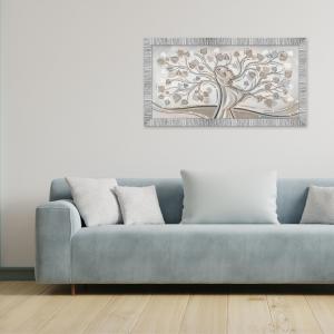 Quadro Moderno Camera da letto con cornice GIOVY Bianca Argento ALBERO ABBRACCIO MIX 60x110 cm, amore e famiglia con Glitter, per soggiorno del brand Lupia, categoria: Arredo e decorazioni > Quadri e Tele > Quadri su Legno.