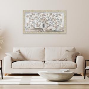 Quadro Moderno Camera da letto con cornice GIOVY Bianca Oro ALBERO ABBRACCIO MIX 60x110 cm, amore e famiglia con Glitter, per soggiorno del brand Lupia, categoria: Arredo e decorazioni > Quadri e Tele > Quadri con cornice.