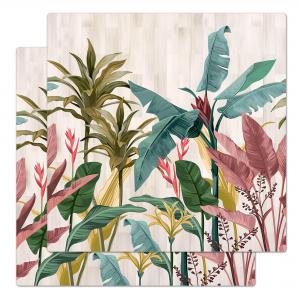 Sottotutto decorato con stampa a colori in Legno QUADRATO Sotto bicchiere, piatto, pentola con varie dimensioni - 32x32 cm LEAVES MIX del brand Lupia, categoria: Tavola e cucina > Accessori per la Tavola > Sottopentole, Sottopiatti e Sottobicchieri.