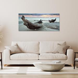 Quadro su tela con glitter BRILLANT CANOE - 52X122 cm del brand Lupia, categoria: Arredo e decorazioni > Quadri e Tele > Quadri su tela.
