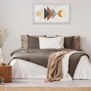 Quadro moderno, per soggiorno camera da letto, con cornice BOSTON colore GREY, 60x110 cm, INFINITE stampa su pannello in legno, stile geometrico astratto del brand Lupia, categoria: Arredo e decorazioni > Quadri e Tele > Quadri con cornice.