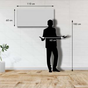 Quadro moderno, per soggiorno camera da letto, con cornice BOSTON colore GREY, 60x110 cm, INFINITE stampa su pannello in legno, stile geometrico astratto del brand Lupia, categoria: Arredo e decorazioni > Quadri e Tele > Quadri con cornice.