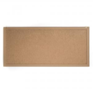 Quadro moderno, per soggiorno camera da letto, con cornice BOSTON colore GREY, 60x110 cm, ABSTRACT FLOWER stampa su pannello in legno, stile floreale blu e oro del brand Lupia, categoria: Arredo e decorazioni > Quadri e Tele > Quadri su Legno.