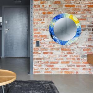 Specchio da parete Rotondo moderno Mirror Fantasy NOTTE STELLATA Van Gogh diam. 65 cm, Circolare con cornice stampata, specchiera per camera da letto, soggiorno, ingresso del brand Lupia, categoria: Complementi d'arredo > Specchi e specchiere > Specchi stampati.