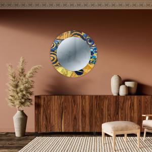 Lupia Specchio Lungo Mirror Fantasy Klimt Grey 44x127 Cm - Cornice In Legno Stampata, Design Moderno Per Camera Da Letto, Soggiorno, Ingresso