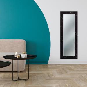 Specchio da parete lungo moderno Mirror Fantasy MARMO NERO 44x127 cm con cornice stampata, specchiera per camera da letto, soggiorno, ingresso del brand Lupia, categoria: Complementi d'arredo > Specchi e specchiere > Specchi stampati.