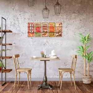 Lupia - Quadro moderno Stampa su Legno MDF BOARD 40x90 cm, stile stampa su assi legno, Per Soggiorno, bar, cucina, caffetteria, pub - VESPA ITALIAN STYLE BROWN del brand Lupia, categoria: Arredo e decorazioni > Quadri e Tele > Quadri su Legno.