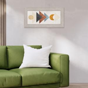Quadro moderno, per soggiorno camera da letto, con cornice BOSTON colore BEIGE, 28x57 cm, INFINITE stampa su pannello in legno, stile geometrico astratto del brand Lupia, categoria: Arredo e decorazioni > Quadri e Tele > Quadri con cornice.