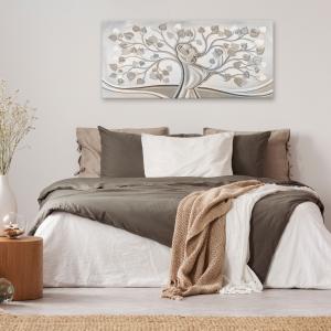 Lupia - Quadro moderno su Tela Canvas DEEP 65x143 cm ALBERO ABBRACCIO MIX, Tela Cotone, Stampa, Made in Italy, Telaio in Legno, casa, soggiorno, capezzale camera da letto, hotel, ufficio del brand Lupia, categoria: Arredo e decorazioni > Quadri e Tele > Quadri su tela.