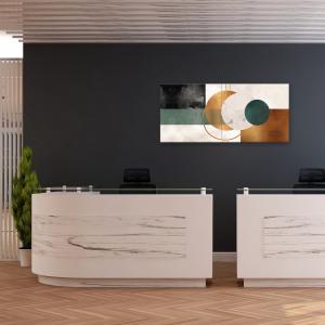 Lupia - Quadro moderno su Tela Canvas DEEP 65x143 cm MINIMALISM, Tela Cotone, Stampa, Made in Italy, Telaio in Legno, casa, soggiorno, capezzale camera da letto, hotel, ufficio del brand Lupia, categoria: Arredo e decorazioni > Quadri e Tele > Quadri su tela.