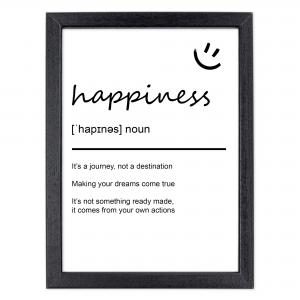 Quadro Moderno con Cornice OPTICAL in Legno Sottile Nera o Bianca 15x20 cm, Poster con disegno in Stile Lineare e descrizione della Parola con testo in lingua inglese - Nero Home del brand Lupia, categoria: Arredo e decorazioni > Quadri e Tele > Quadri con cornice.