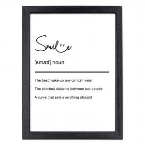 Quadro Moderno con Cornice OPTICAL in Legno Sottile Nera o Bianca 15x20 cm, Poster con disegno in Stile Lineare e descrizione della Parola con testo in lingua inglese - Nero Home del brand Lupia, categoria: Arredo e decorazioni > Quadri e Tele > Quadri con cornice.
