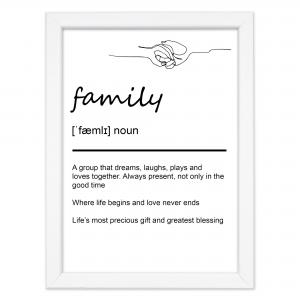 Quadro Moderno con Cornice OPTICAL in Legno Sottile Nera o Bianca 15x20 cm, Poster con disegno in Stile Lineare e descrizione della Parola con testo in lingua inglese - Nero Home del brand Lupia, categoria: Arredo e decorazioni > Quadri e Tele > Quadri con cornice.