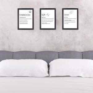 Quadro Moderno con Cornice OPTICAL in Legno Sottile Nera o Bianca 15x20 cm, Poster con disegno in Stile Lineare e descrizione della Parola con testo in lingua inglese - Nero Home del brand Lupia, categoria: Arredo e decorazioni > Quadri e Tele > Quadri con cornice.