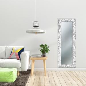 Specchio da parete lungo moderno Mirror Fantasy CALLE WHITE 52x152 cm con cornice stampata, specchiera per camera da letto, soggiorno, ingresso del brand Lupia, categoria: Complementi d'arredo > Specchi e specchiere > Specchi stampati.