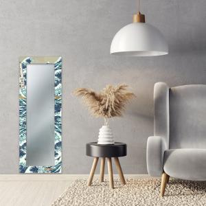 Specchio da parete lungo moderno Mirror Fantasy THE GREAT WAVE OFF KANAGAWA 52x152 cm con cornice stampata, specchiera per camera da letto, soggiorno, ingresso del brand Lupia, categoria: Complementi d'arredo > Specchi e specchiere > Specchi da parete.