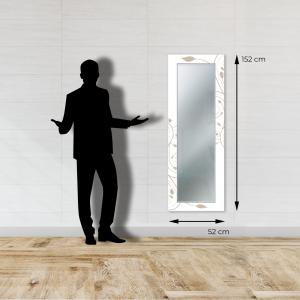 Specchio da parete lungo moderno Mirror Fantasy STELI BROWN 52x152 cm con cornice stampata, specchiera per camera da letto, soggiorno, ingresso del brand Lupia, categoria: Complementi d'arredo > Specchi e specchiere > Specchi da parete.