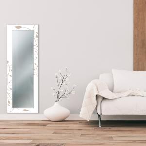 Specchio da parete lungo moderno Mirror Fantasy STELI BROWN 52x152 cm con cornice stampata, specchiera per camera da letto, soggiorno, ingresso del brand Lupia, categoria: Complementi d'arredo > Specchi e specchiere > Specchi da parete.