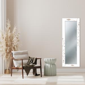 Specchio da parete lungo moderno Mirror Fantasy STELI BROWN 52x152 cm con cornice stampata, specchiera per camera da letto, soggiorno, ingresso del brand Lupia, categoria: Complementi d'arredo > Specchi e specchiere > Specchi da parete.