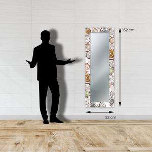 Specchio da parete lungo moderno Mirror Fantasy TREE WHITE 52x152 cm con cornice stampata albero della vita, specchiera per camera da letto, soggiorno, ingresso del brand Lupia, categoria: Complementi d'arredo > Specchi e specchiere > Specchi da parete.