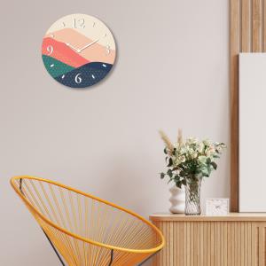 Lupia - Orologio da Parete in Legno ecologico, con stampa colorata DUNE COLOR, 32x32 cm, Made in Italy, Movimento a Quarzo, Alimentato a Batteria non inclusa, Adatto a Tutti gli Stili di Casa del brand Lupia, categoria: Complementi d'arredo > Orologi > Orologi da parete.