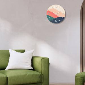 Lupia - Orologio da Parete in Legno ecologico, con stampa colorata DUNE COLOR, 32x32 cm, Made in Italy, Movimento a Quarzo, Alimentato a Batteria non inclusa, Adatto a Tutti gli Stili di Casa del brand Lupia, categoria: Complementi d'arredo > Orologi > Orologi da parete.