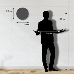 Lupia - Orologio da Parete in Legno ecologico, con stampa colorata DUNE COLOR, 32x32 cm, Made in Italy, Movimento a Quarzo, Alimentato a Batteria non inclusa, Adatto a Tutti gli Stili di Casa del brand Lupia, categoria: Complementi d'arredo > Orologi > Orologi da parete.