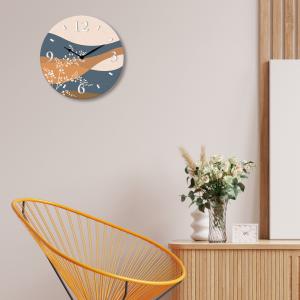 Lupia - Orologio da Parete in Legno ecologico, con stampa ORIENTAL STYLE BEIGE, 32x32 cm, Made in Italy, Movimento a Quarzo, Alimentato a Batteria non inclusa, Adatto a Tutti gli Stili di Casa del brand Lupia, categoria: Complementi d'arredo > Orologi > Orologi da parete.