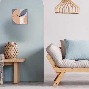 Lupia - Orologio da Parete in Legno ecologico, con stampa GEOMETRIC MOSAIC, 30x30 cm, Made in Italy, Movimento a Quarzo, Alimentato a Batteria non inclusa, Adatto a Tutti gli Stili di Casa del brand Lupia, categoria: Complementi d'arredo > Orologi > Orologi da parete.