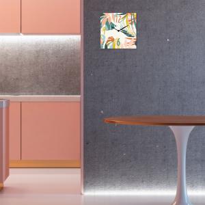 Lupia - Orologio da Parete in Legno ecologico, con stampa FOLIAGE COLOR, 30x30 cm, Made in Italy, Movimento a Quarzo, Alimentato a Batteria non inclusa, Adatto a Tutti gli Stili di Casa del brand Lupia, categoria: Complementi d'arredo > Orologi > Orologi da parete.