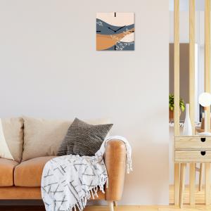 Lupia - Orologio da Parete in Legno ecologico, con stampa ORIENTAL STYLE BEIGE, 30x30 cm, Made in Italy, Movimento a Quarzo, Alimentato a Batteria non inclusa, Adatto a Tutti gli Stili di Casa del brand Lupia, categoria: Complementi d'arredo > Orologi > Orologi da parete.