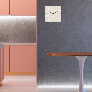 Lupia - Orologio da Parete in Legno ecologico, con stampa ORGANIC ABSTRACT BEIGE, 30x30 cm, Made in Italy, Movimento a Quarzo, Alimentato a Batteria non inclusa, Adatto a Tutti gli Stili di Casa del brand Lupia, categoria: Complementi d'arredo > Orologi > Orologi da parete.