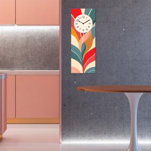 Lupia - Orologio da Parete in Legno ecologico, con stampa FLORAL COLORED, 30x80 cm, Made in Italy, Movimento a Quarzo, Alimentato a Batteria non inclusa, Adatto a Tutti gli Stili di Casa del brand Lupia, categoria: Complementi d'arredo > Orologi > Orologi da parete.