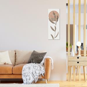 Lupia - Orologio da Parete in Legno ecologico, con stampa ZEN LEAVES BROWN, 30x80 cm, Made in Italy, Movimento a Quarzo, Alimentato a Batteria non inclusa, Adatto a Tutti gli Stili di Casa del brand Lupia, categoria: Complementi d'arredo > Orologi > Orologi da parete.